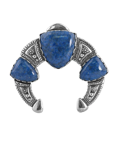 American West Jewelry Sterling Silver Genuine Gemstone Naja Pendant Enhancer