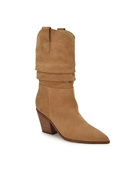 Nine West Women's Kadon Pointy Toe Block Heel Dress Booties