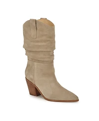 Nine West Women's Kadon Pointy Toe Block Heel Dress Booties