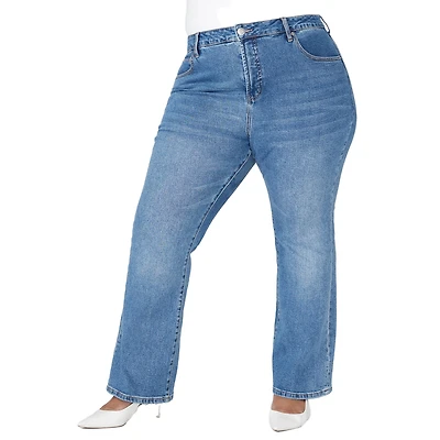 Eloquii Women's Plus The Flare Leg Jean