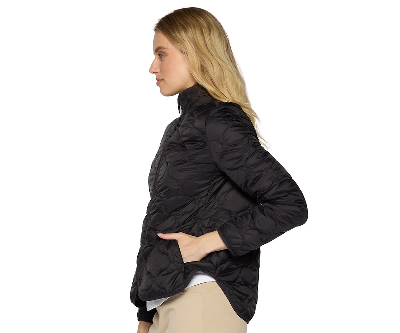 G Lifestyle Clothing Women's Double Zip Padded Jacket