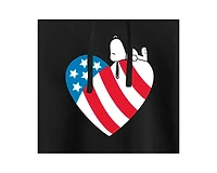 Hybrid Apparel Trendy Juniors Peanuts Snoopy Flag Graphic Cropped Hoodie