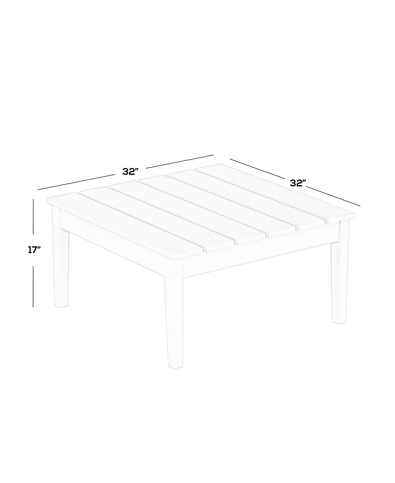 WestinTrends Outdoor Patio Modern Adirondack Coffee Table