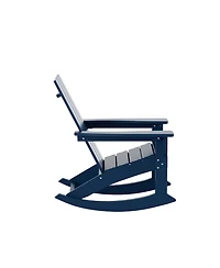 WestinTrends Modern Adirondack Outdoor Rocking Chair