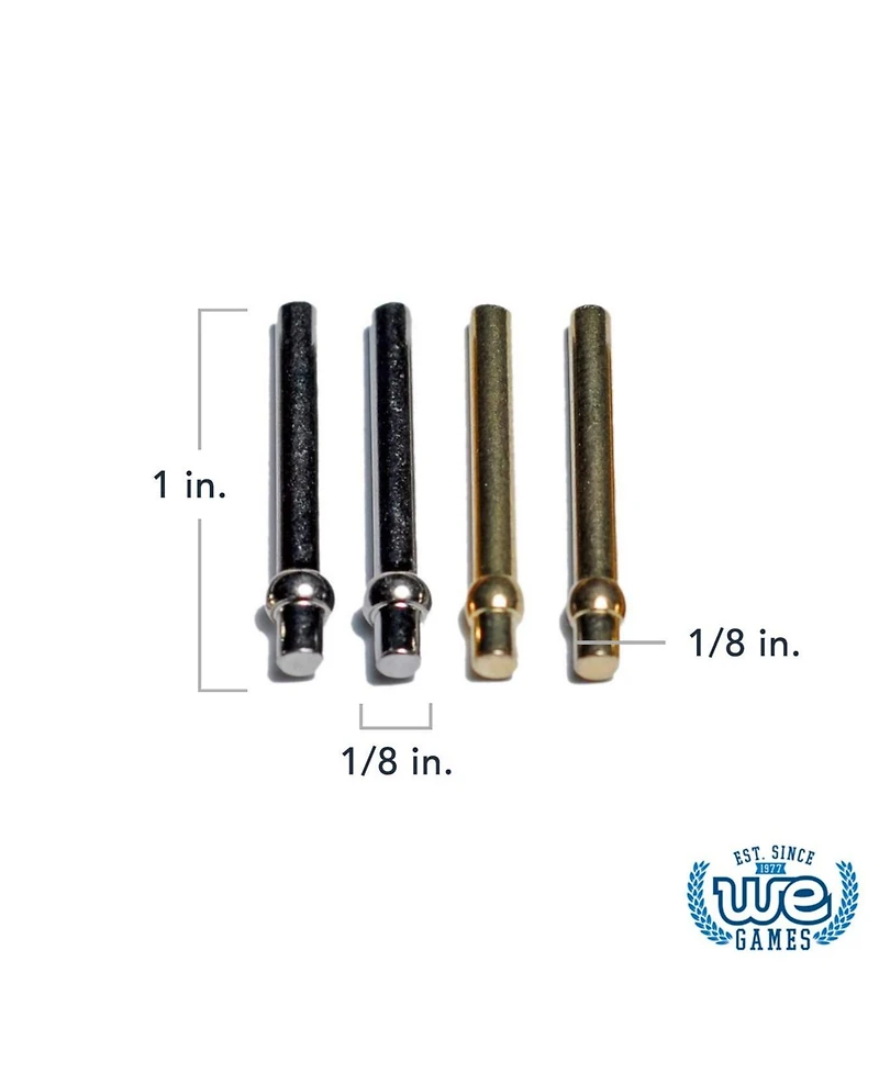 Bobby Fischer We Games Competition Cribbage Game - Solid Wood Sprint 2 Track Board with Metal Pegs