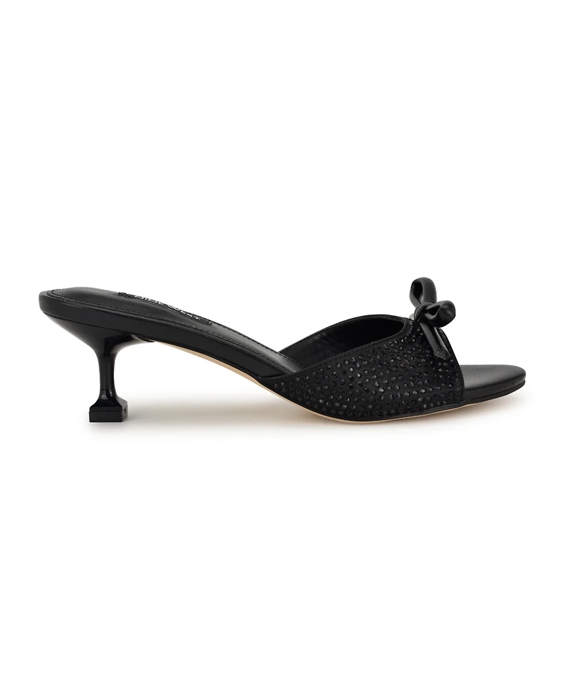 Nine West Women's Delly Tapered Heel Slip-on Dress Sandals
