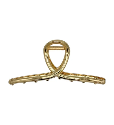 Women s Looped Claw Clip - Gold