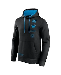 Fanatics Men's Black Charlotte Fc Halftime Pullover Hoodie