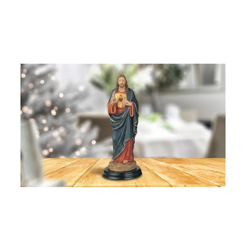 Fc Design 5"H Sacred Heart of Jesus Statue Holy Figurine Religious Decoration Home Decor Perfect Gift for House Warming, Holidays and Birthdays