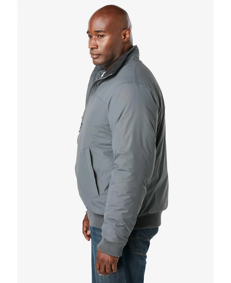 KingSize Tall Fleece-Lined Bomber Jacket