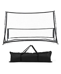 2-in-1 Portable Soccer Trainer with Carrying Bag to Enhance Soccer Passing Skill