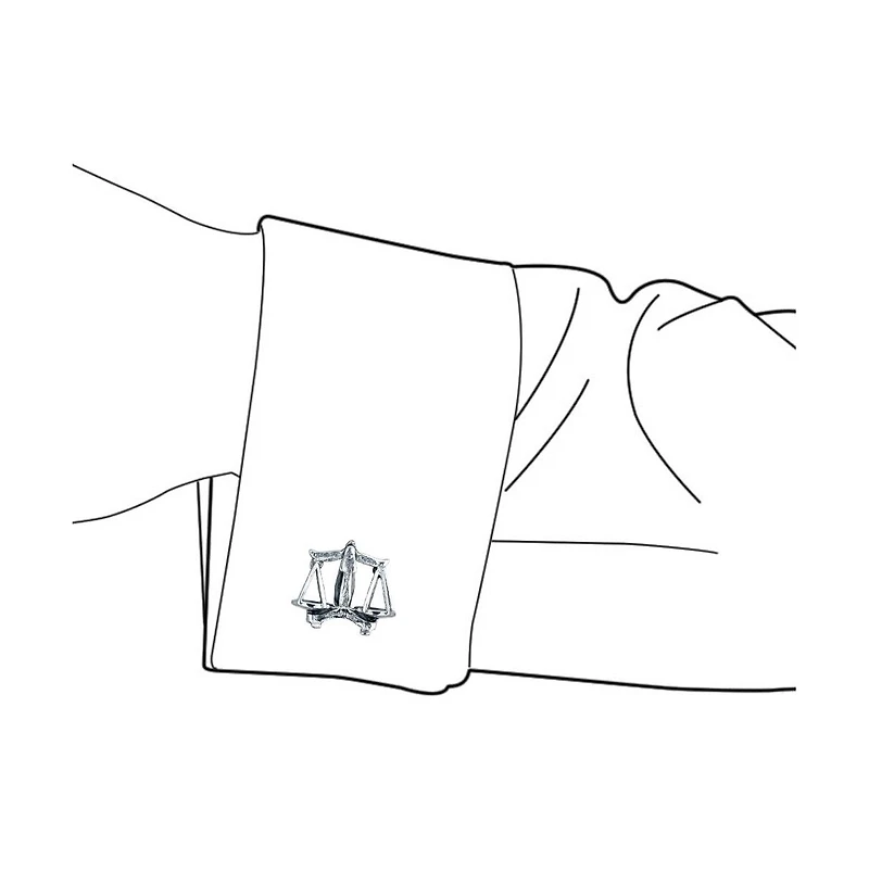 Bling Jewelry Attorney Legal Judge Lawyer Scales Of Justice Libra Shirt Cufflinks Executive Gift Oxidized Sterling Silver Bullet Hinge Back