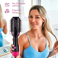 Pursonic Hair Styling Power Bundle: One Step Hair Dryer & Volumizer Brush, Professional Salon Quality Flat Iron Hair Straightener