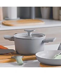 BergHOFF Balance Non-stick Ceramic Stockpot 8", 3.3qt. With Glass Lid, Recycled Aluminum
