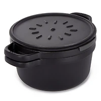 BergHOFF Graphite Enamel Cast Iron Covered Stockpot 10.25", 6qt.