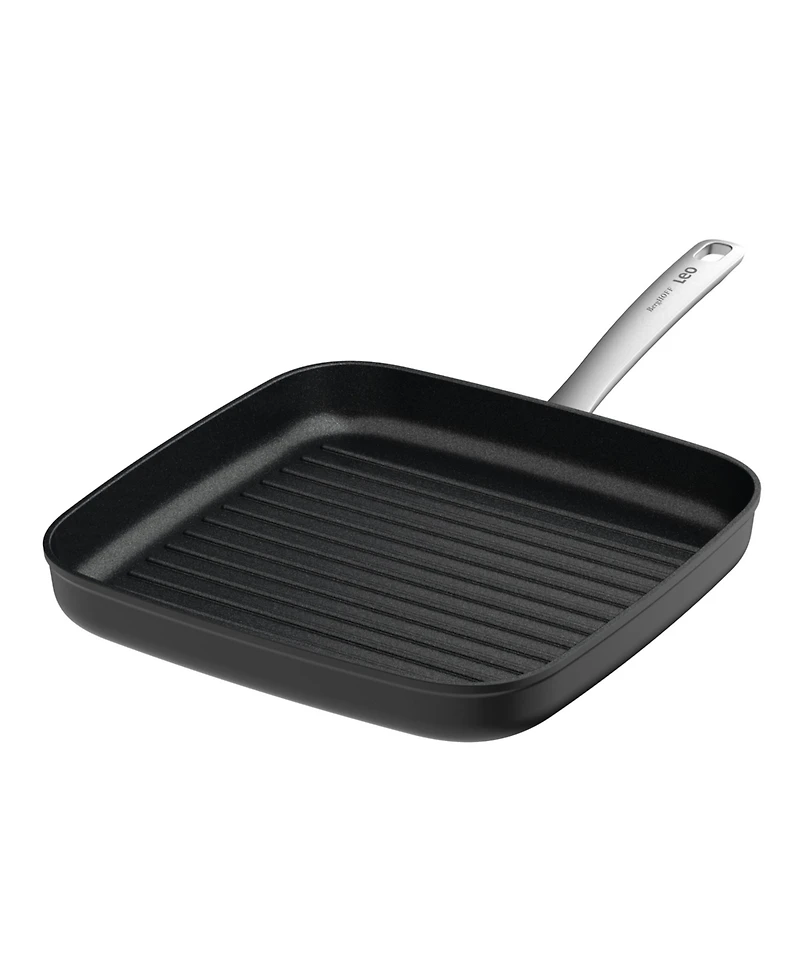 BergHOFF Graphite Non-stick Ceramic Grill Pan 11", Sustainable Recycled Material