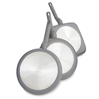 BergHOFF Balance 3Pc Non-stick Ceramic Specialty Cookware Set, Recycled Aluminum