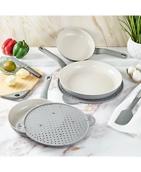 BergHOFF Balance 3Pc Non-stick Ceramic Frying Pan Set, Recycled Aluminum