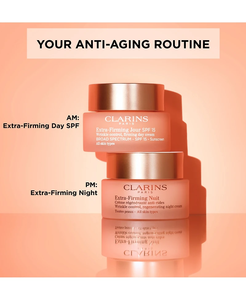Clarins Extra-Firming & Smoothing Day Moisturizer Spf 15, 1.7 oz.