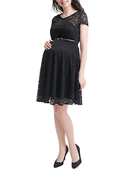 kimi + kai Maternity Olivia Lace Skater Dress