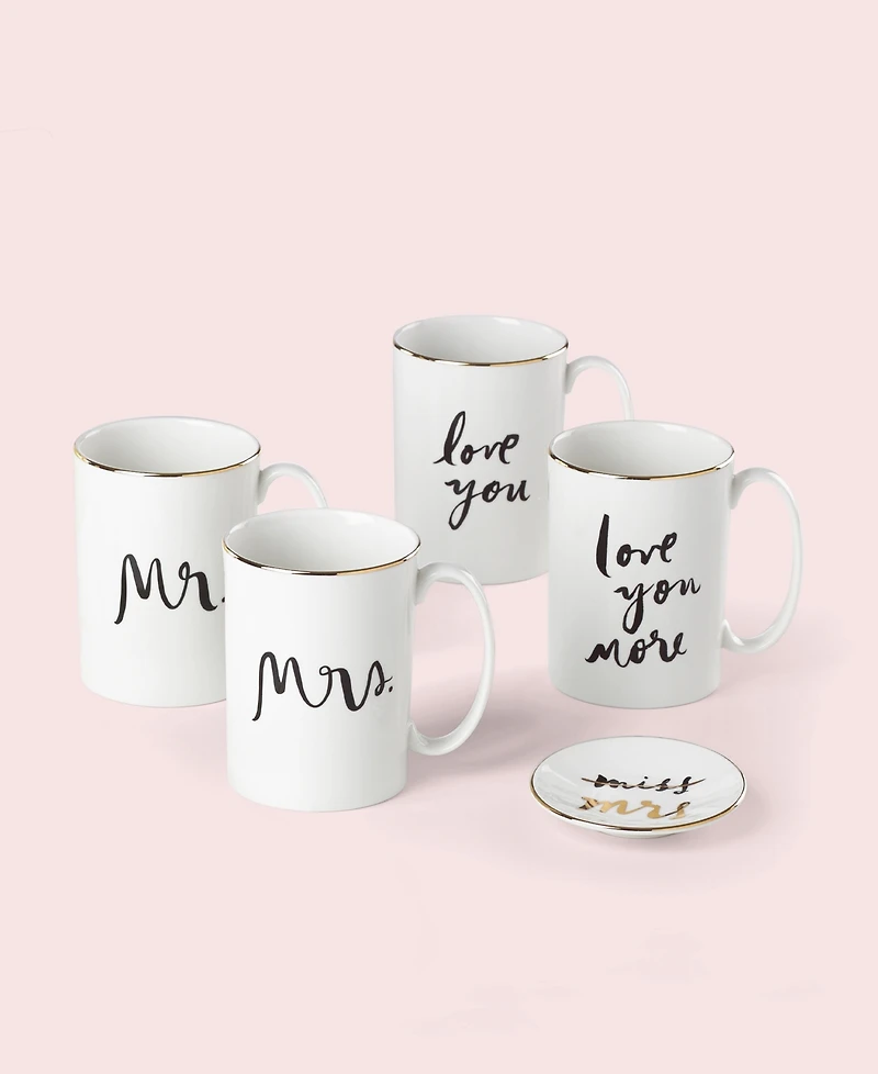 kate spade new york Bridal Party Love You Mugs, Set of 2