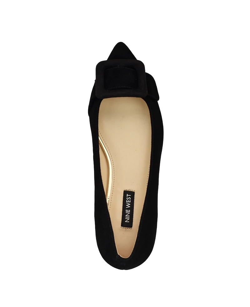 Nine West Women's Jesike Buckle Slip-On Flats