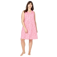 Dreams & Co. Women's Short Sleeveless Sleepshirt