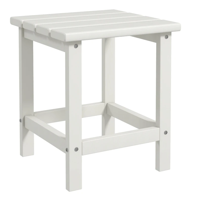 Outsunny 15" Adirondack Patio Side Table, Hdpe,
