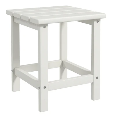 Outsunny 15" Adirondack Patio Side Table, Hdpe,