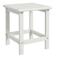 Outsunny 15" Adirondack Patio Side Table, Hdpe,