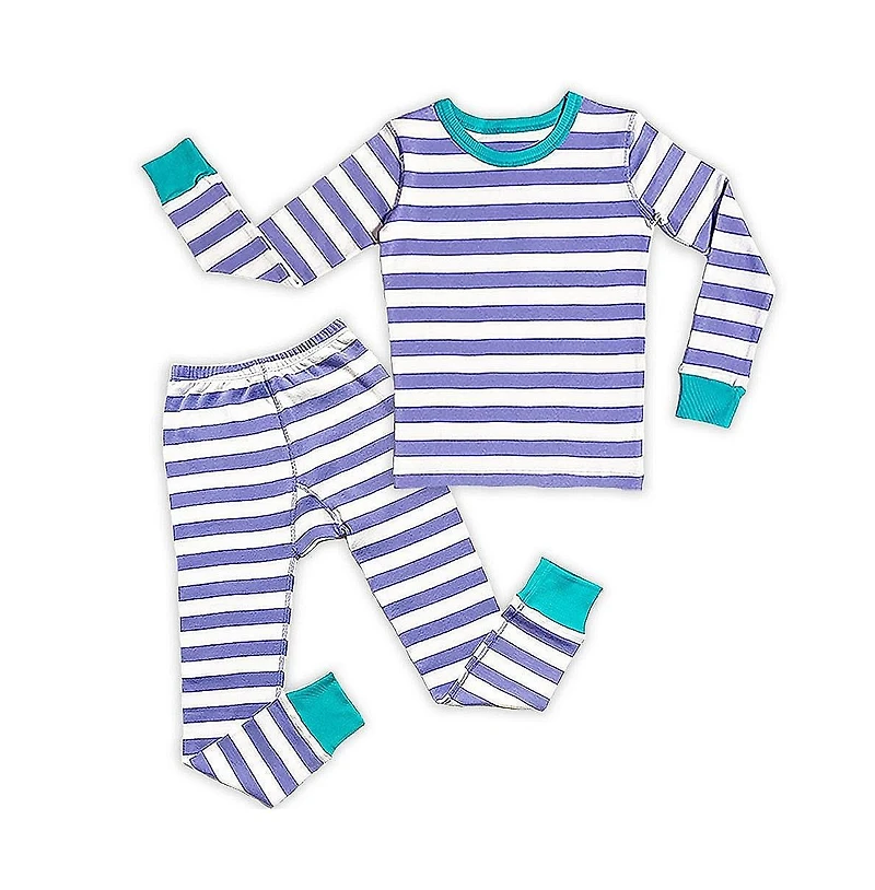 Mightly Kids Kids' Fair Trade 100% Organic Cotton Tight Fit Pajamas, 2-Piece Set