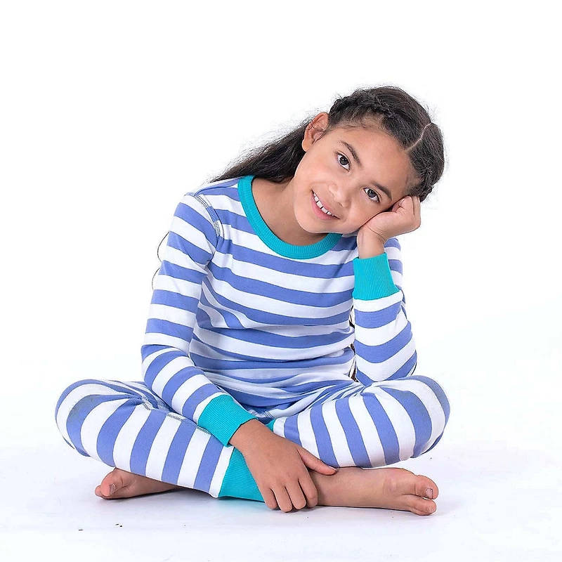 Mightly Kids Kids' Fair Trade 100% Organic Cotton Tight Fit Pajamas, 2-Piece Set