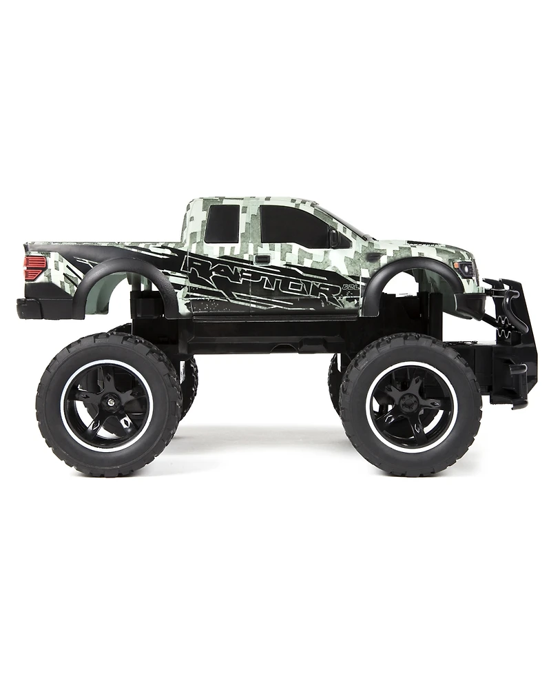 World Tech Toys Digital Camo 1:14 Licensed Ford F-150 Svt Raptor Rc Truck