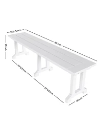 WestinTrends Outdoor Patio Dining Bench