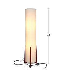 Parker 48" Led Column Floor Lamp with Cylinder Tower Shade