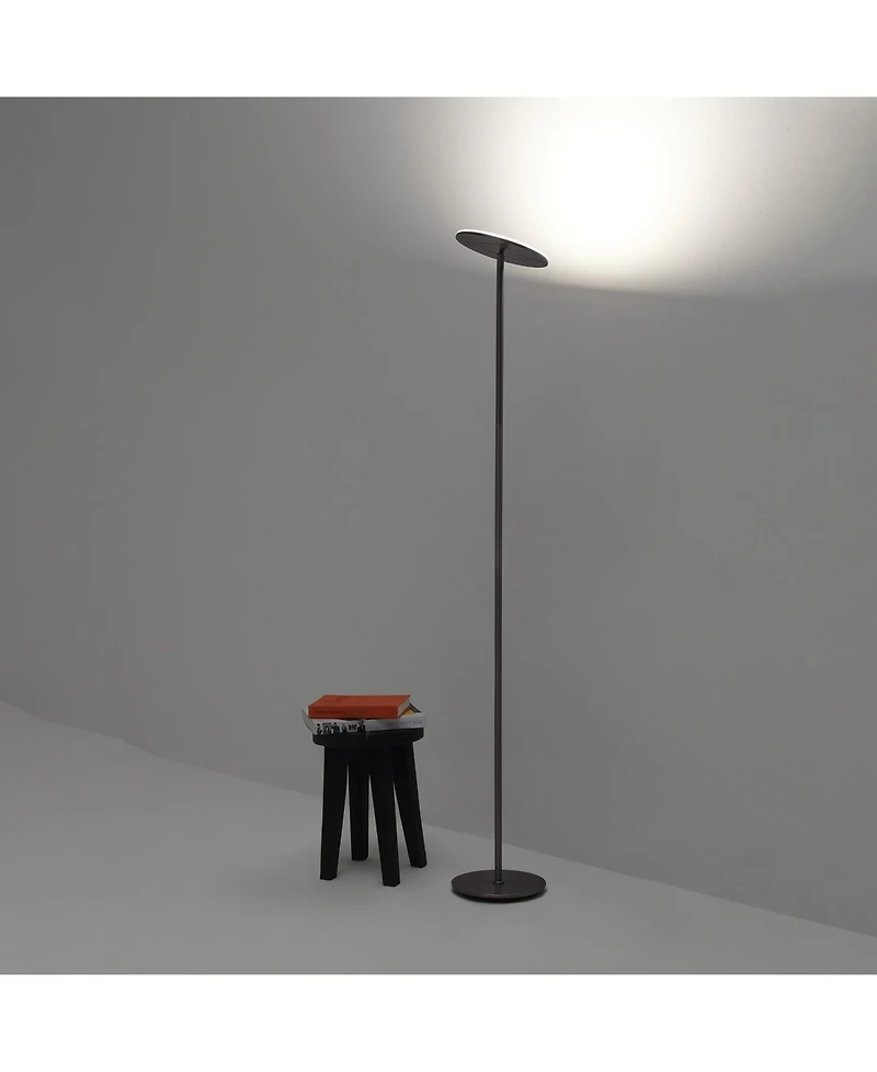 Sky 63" Super Bright Led Torchiere Modern Floor Lamp with Adjustable Head