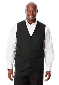KingSize Big & Tall Ks Signature Collection Easy Movement 5-Button Suit Vest