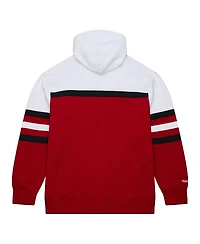 Mitchell & Ness Men's Red/White Miami Heat Head Coach Pullover Hoodie