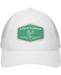 Ahead Men's White South Florida Bulls Brant Trucker Adjustable Hat