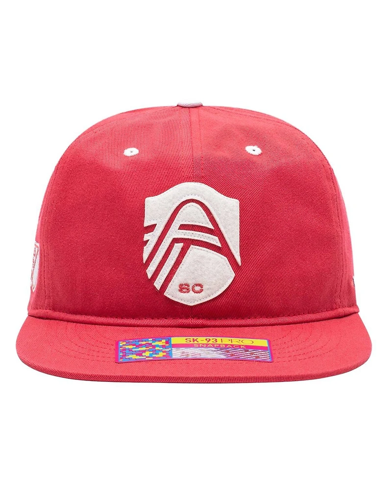 Fan Ink Men's St. Louis City Sc Red Bankroll Snapback Hat