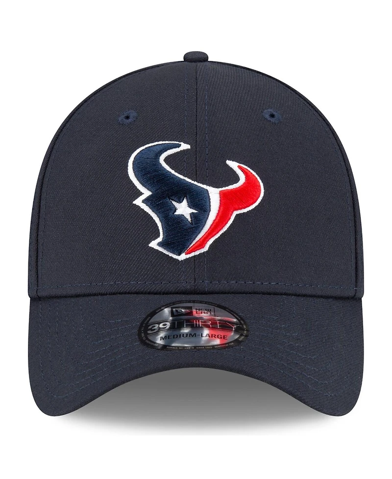 New Era Men's Navy Houston Texans Team Classic 39THIRTY Flex Hat