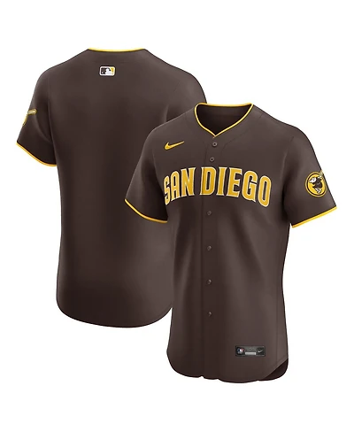 Nike Men's Brown San Diego Padres Road Vapor Premier Elite Patch Jersey