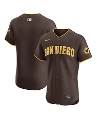 Nike Men's Brown San Diego Padres Road Vapor Premier Elite Patch Jersey