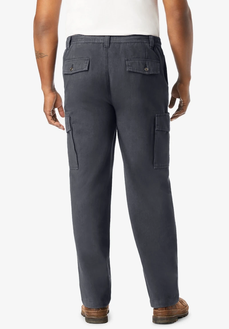 Boulder Creek Big & Tall by KingSize Renegade Side-Elastic Waist Cargo Pants