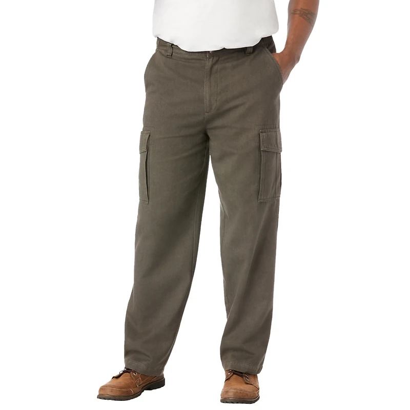 Boulder Creek Big & Tall by KingSize Renegade Side-Elastic Waist Cargo Pants
