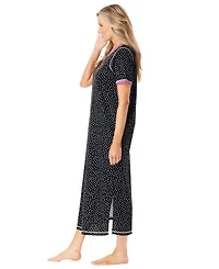 Dreams & Co. Plus Long Henley Sleepshirt