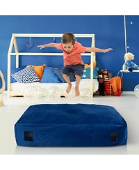 47" x 35.5" Crash Pad Sensory Mat with Foam Blocks and Washable Velvet Cover