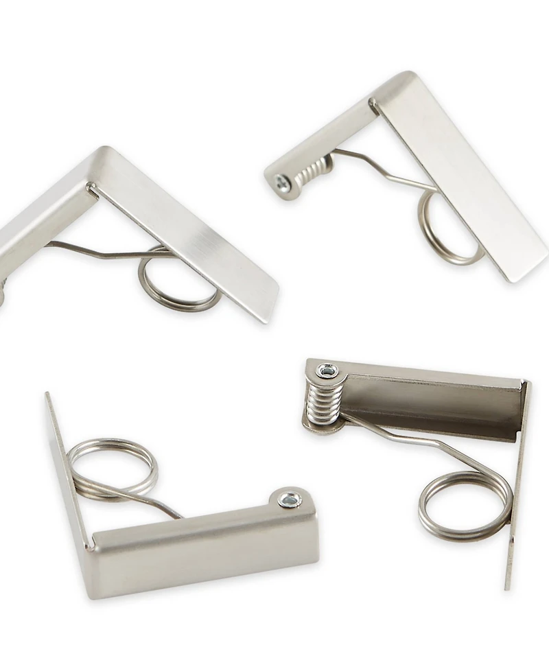 Rsvp International Endurance Stainless Steel 4 Piece Tablecloth Clip Set