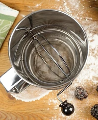 Rsvp International Endurance 3 Cup Crank Style Flour Sifter