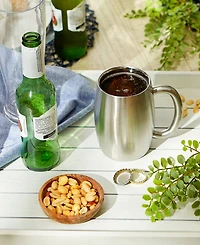 Rsvp International Endurance Stainless Steel Double Wall Beer Mug 15 ounce